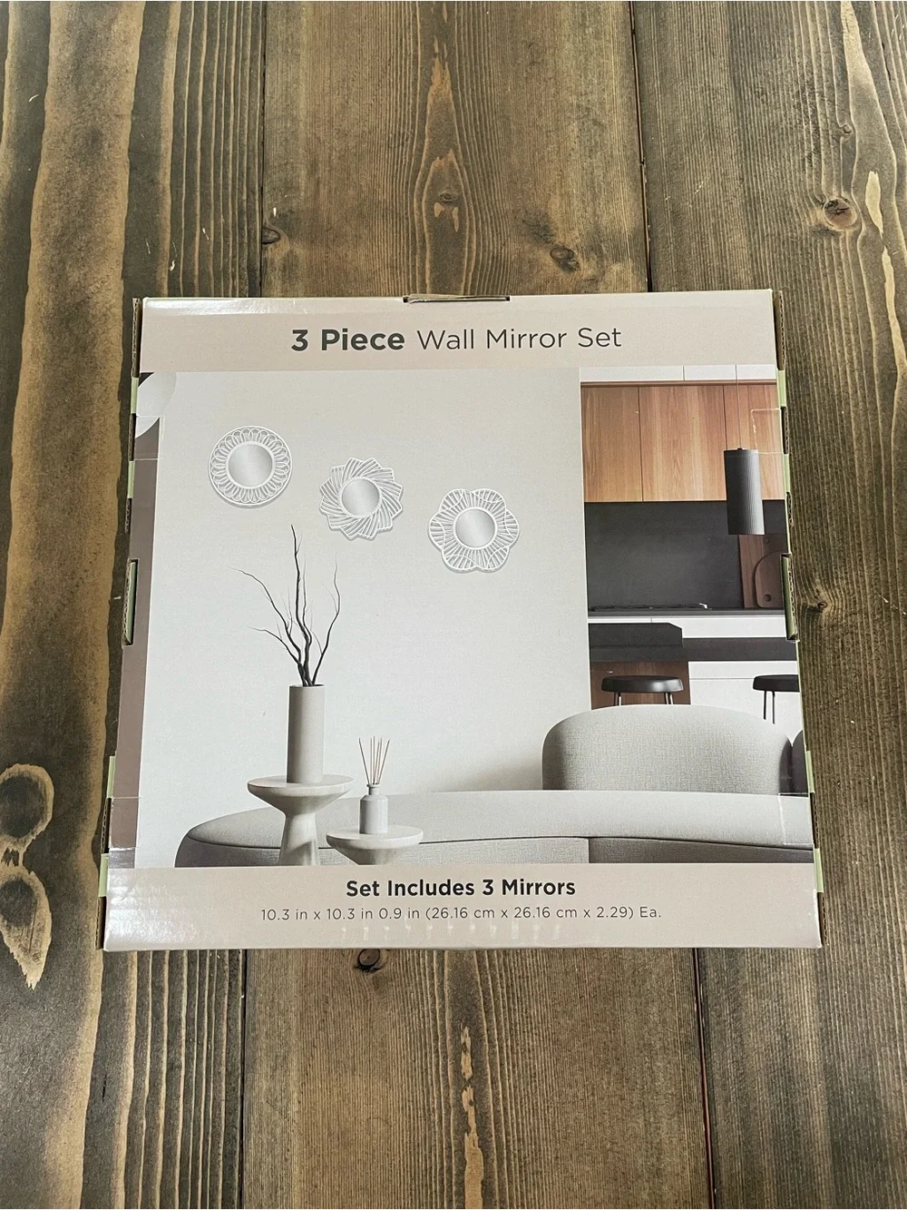 3 Piece Wall Mirror Set